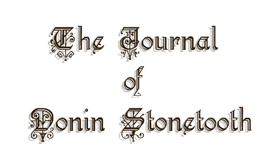 The Journal of Donin Stonetooth